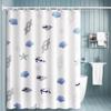 LIEI Mildew-Proof PEVA Shower Curtain