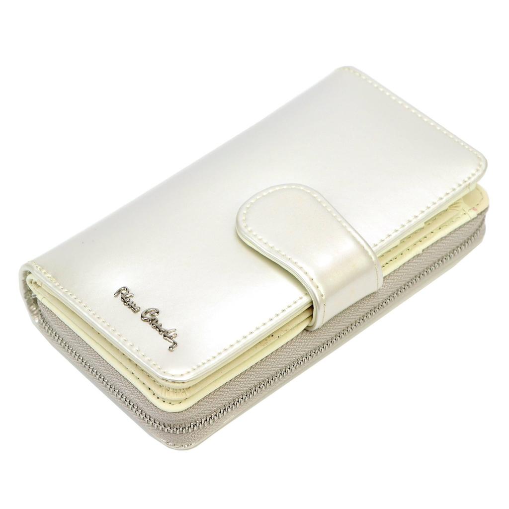 Echtes Leder + Damen-Portemonnaie aus Kunstleder Pierre Cardin 07 SHINY 116