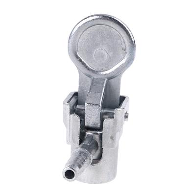 Metal Air Chuck Mini Tire Inflator Hose End with Barb Connector for Hose Repair