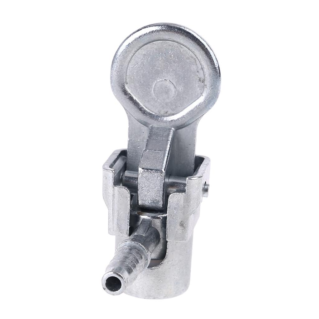 Metal Air Chuck Mini Tire Inflator Hose End with Barb Connector for Hose Repair