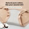 Big Size Ladies Spring and Summer New Style Relief Pure Cotton with Long Crotch High Waist No Mark Briefs