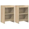 Nightstands 2 Pcs Sonoma Oak Finish 40 X 30 X 60 Cm Engineered Wood