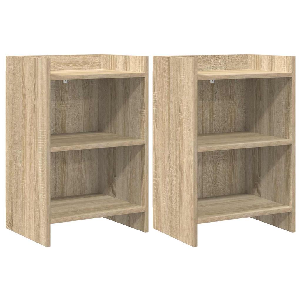 Nightstands 2 pcs Sonoma Oak Finish 40 x 30 x 60 cm Engineered Wood