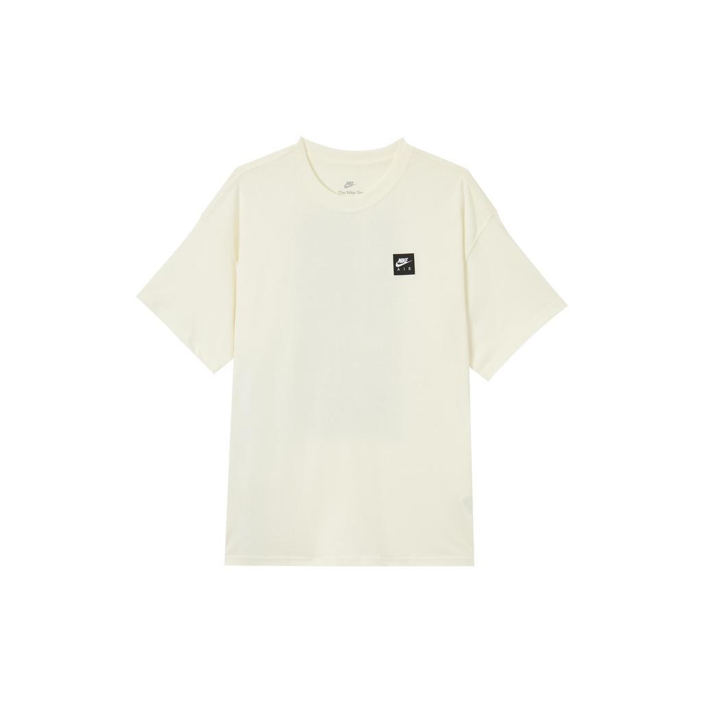 Nike Air T Shirts Men's Ecru Crew Neck Moderate HQ9249-133