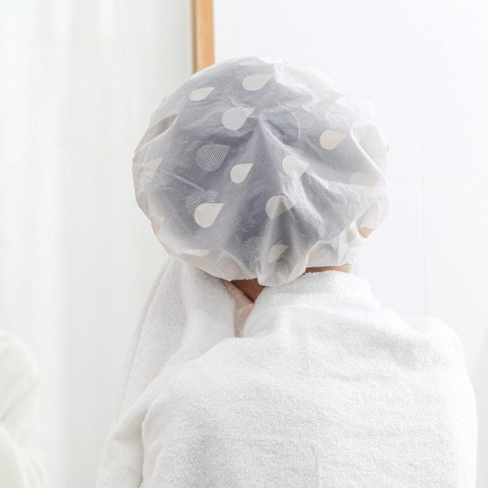 Elastic 1pcs Adult Hotel Female Women Shower Cap Hair Cover Head Cover Bath Hat