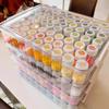 10g Strassstein-Perlen-Aufbewahrungsbox für Diamond Painting – Runder & Eckiger Perlen-Organizer