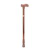 Walking Cane Adjustable Ergonomic Soft Rubber Hand Grip Lightweight Mobility Aid Cane Coffee