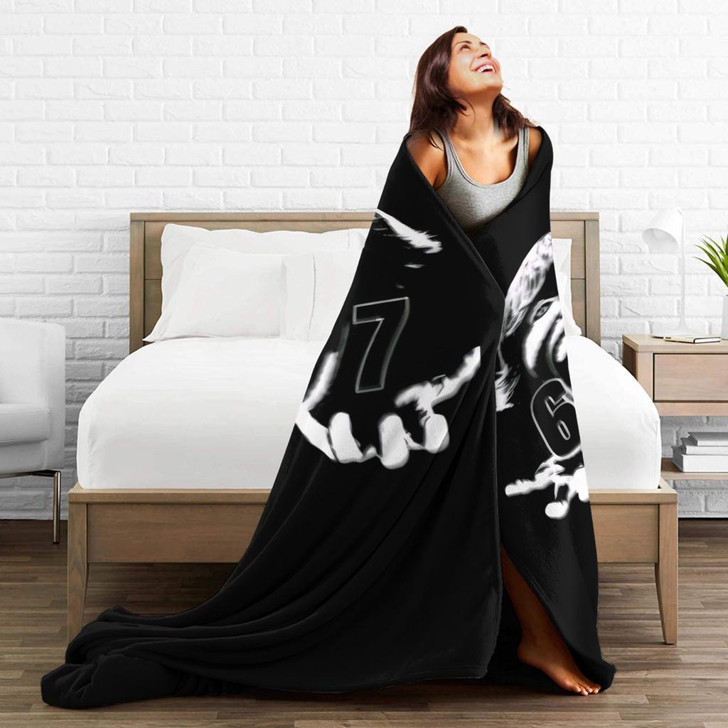 67 Six Seven Funny Meme Blanket Quality Warm Soft  Throw Blanket Winter Girls Boys Living Room Graphic Bedspread