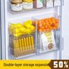 Fridge Door Egg Storage Box - Kitchen Organizer Shelf.