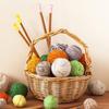 6 Pieces Cat Paw Knitting Stitch Holder Cap Multi-Color Silicone Stitch Holder Cap Crochet Hook Cover for Knitters