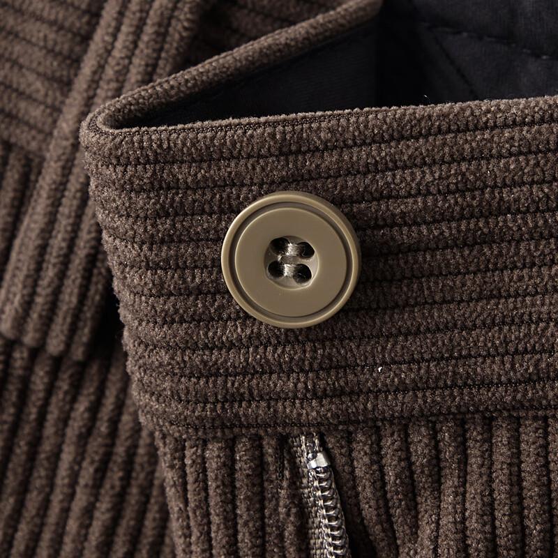 Shanshan Men's Corduroy Warm Straight-Leg Casual Pants