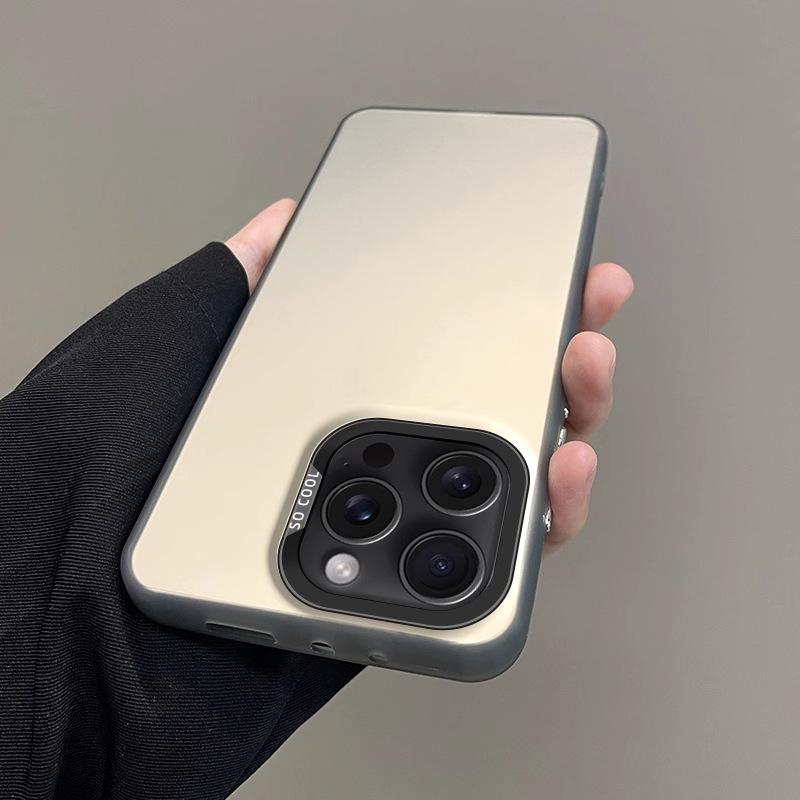 Applicable To Apple 16 Mobile Phone Case Solid Color 14 Matte IPhone 15 Promax All-inclusive 13 Simple Anti-fall Cover