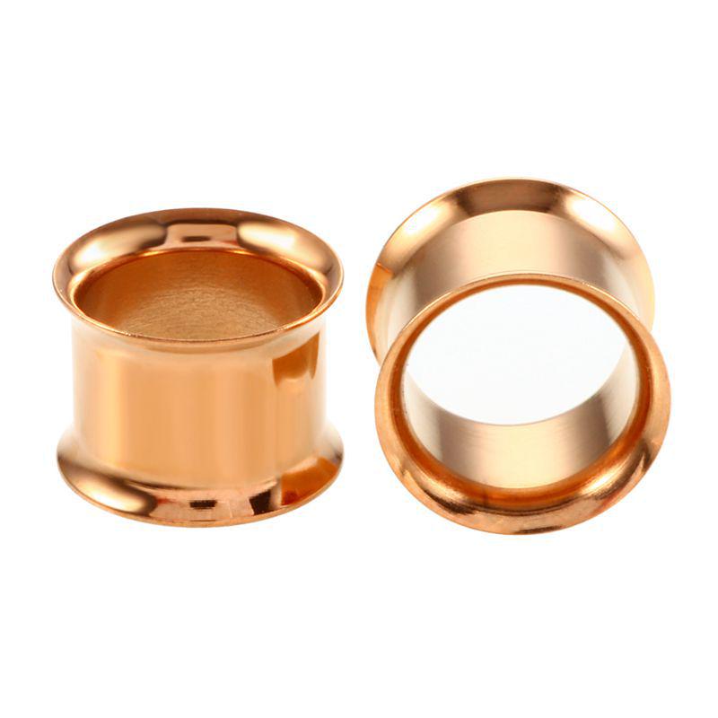 Multi-Color Double Flare Ear Gauge with 316 Stainless Steel Internal Thread