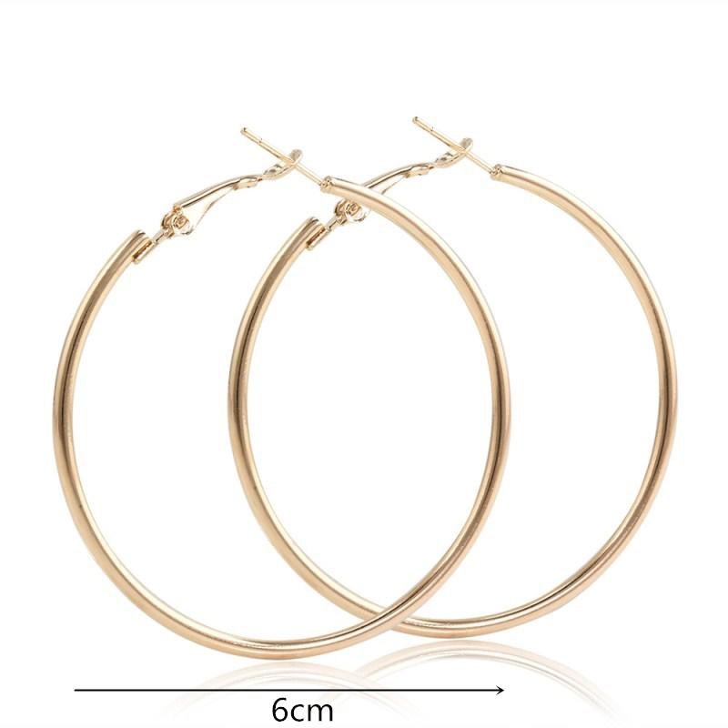 New Fashion Geometric Hollow Circle Hoop Earrings Fashion Jewelry Boucle O'reilles Femmes Hyperbole Brincos For Women Gilrs Gift