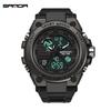 SANDA 739 Fashion Casual Men Watches LED Digital Luminous Sports Military Outdoors Quartz Clock 50M Waterproof Luxury Men Watch