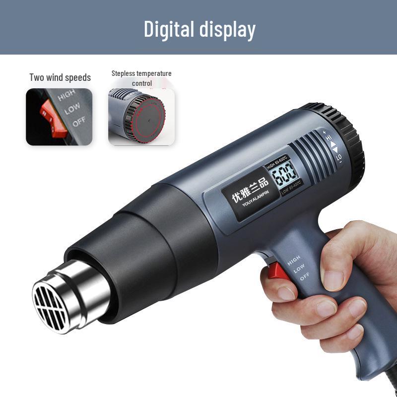 High Power Digital Hot Air Gun for Film Cutting & Sealing, Heat Shrink Bags & Plastic Sealing.