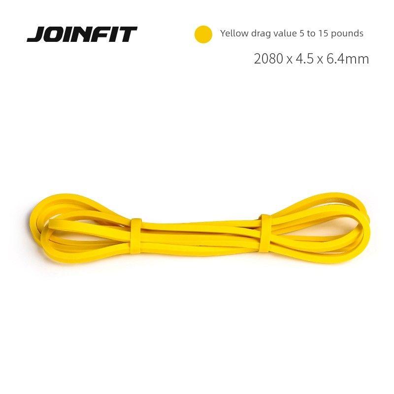 

Joinfit Thickened Tension Band Strength Training Thick Circle Yoga Pull-up Resistance Band Squat Hip Stretching Yellow [5-15 lb]]