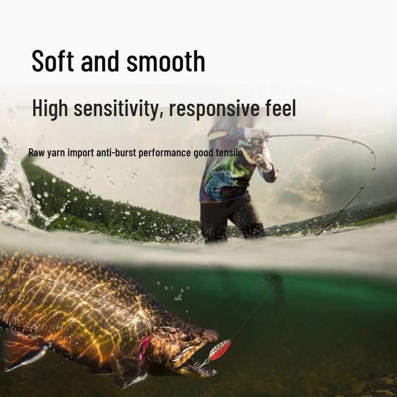 Sinking 500m PE Fishing Line, 8-Strand Dyneema Core, 12-Strand Super Strong Lure Line