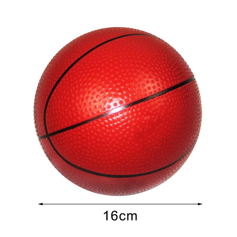 Lightweight Elastic Soft Rubber Mini Basketball - 16cm Diameter Iron Material Quiet Indoor Outdoor Toy for Kids