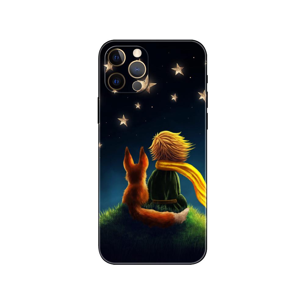 

Маленький принц Фокс цитує чохол для телефону для iphone 5 5s 2020se 6 6s 7 8 plus x 10 XR XS 11 12 13 mini pro MAX чорна tpu задня кришка iphone 13