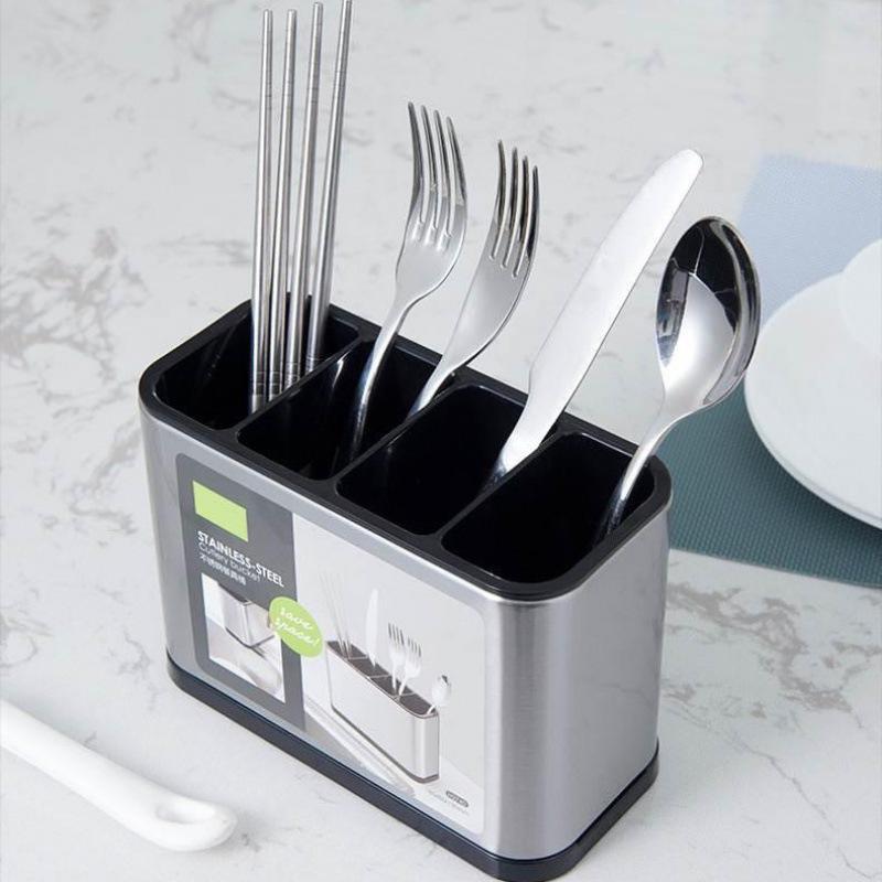 Stainless Steel Multi-functional Kitchen Chopsticks and Spoon Storage Organizer