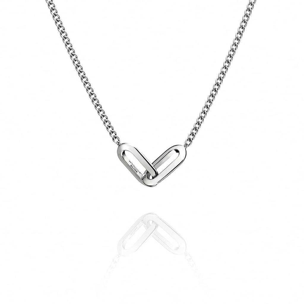 4.C.Homme Plus Silver Necklace 112334320904