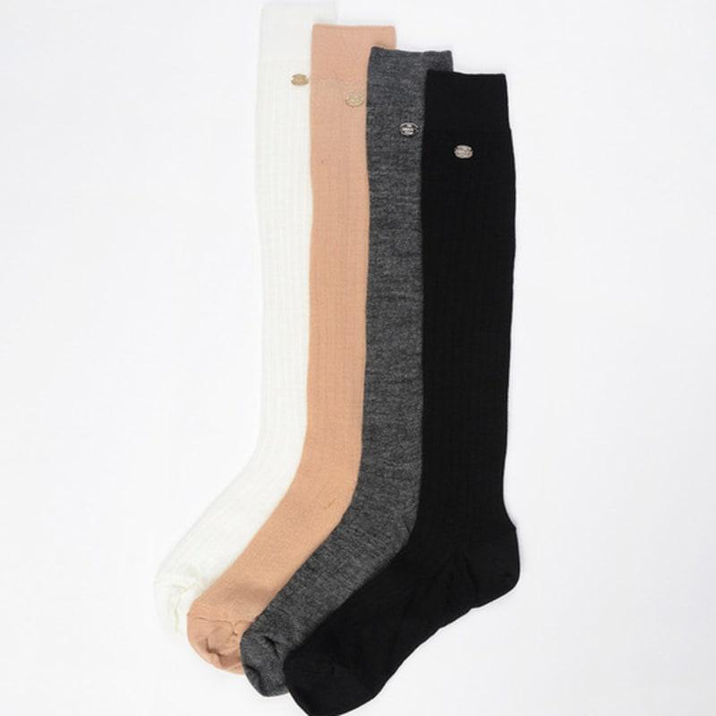 nitina see-through knee socks BK