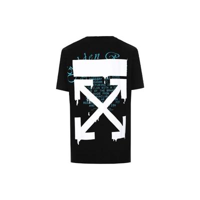 Ss20 Pfeildruck Kurzarm T-Shirt Herren Oberteile Schwarz OMAA027R201850051001