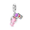 Western Cowboy Style Football Charm Beads DIY Bracelet Jewelry Accessories
