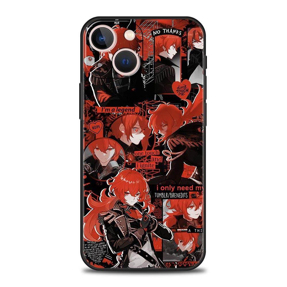 

Роскошный чехол для телефона Genshin Impact top Games для iPhone 13 15 14 12 Mini 11 Pro MAX XR X SE XS 7 8 Plus, силиконовый защитный чехол iPhone 15 Pro