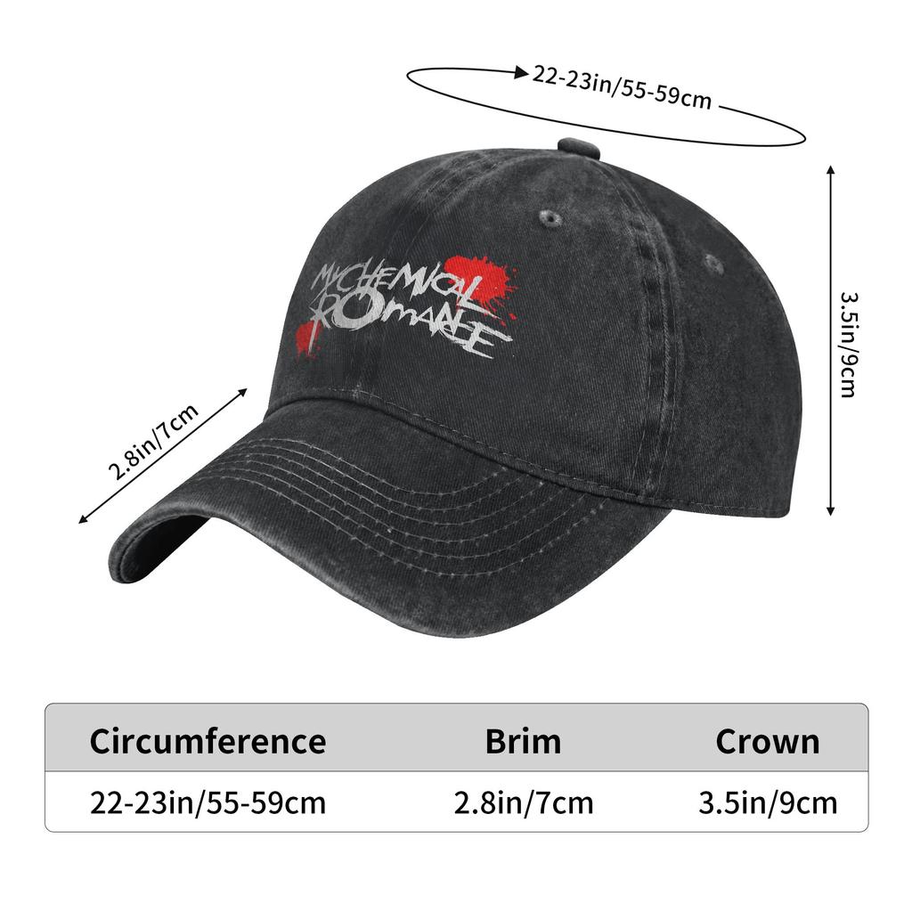 Unisex my chemical romance turné 2026 Keps Merch Basebollkepsar Mode Truckerhattar Justerbar