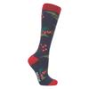 Hy Unisex Adult Holly Christmas Boot Socks (Pack of 3)