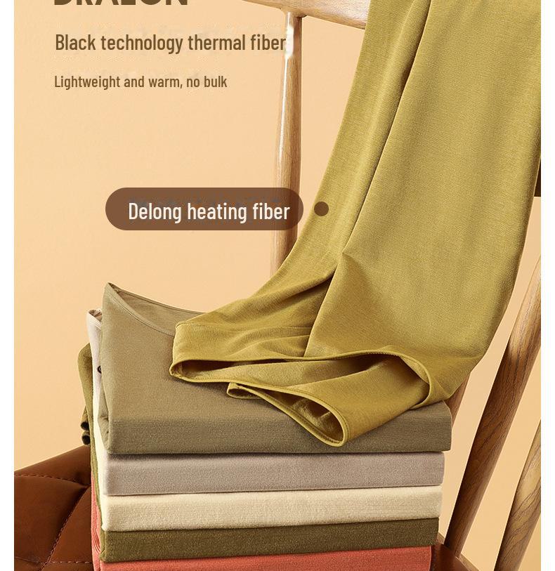 Dames Sømløst Termoundertøysett i Kasjmir: Slim-Fit, Lettvektig, Kroppsformende for Høst og Vinter