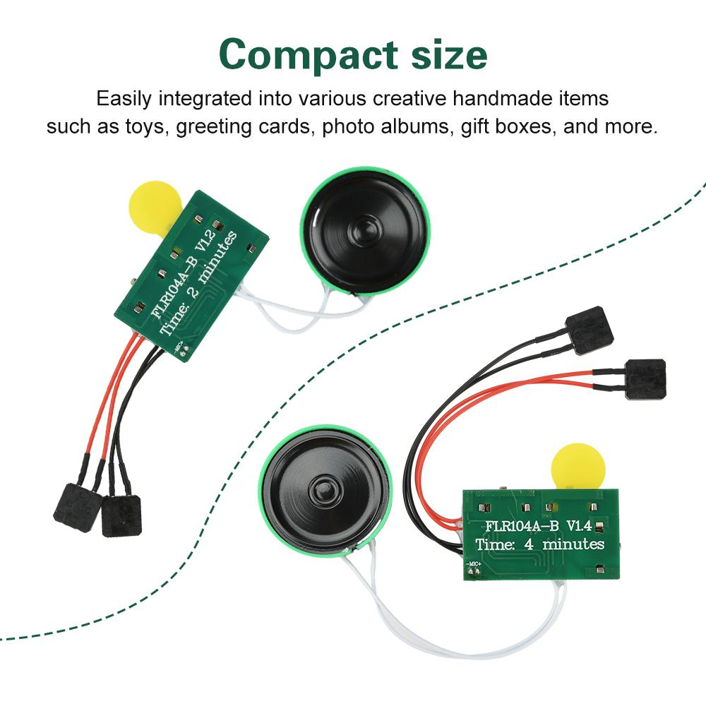 DIY Greeting Card Chip 120-Second/240-Second Voice Recording Module Toy Recorder Mechanism Button Playback