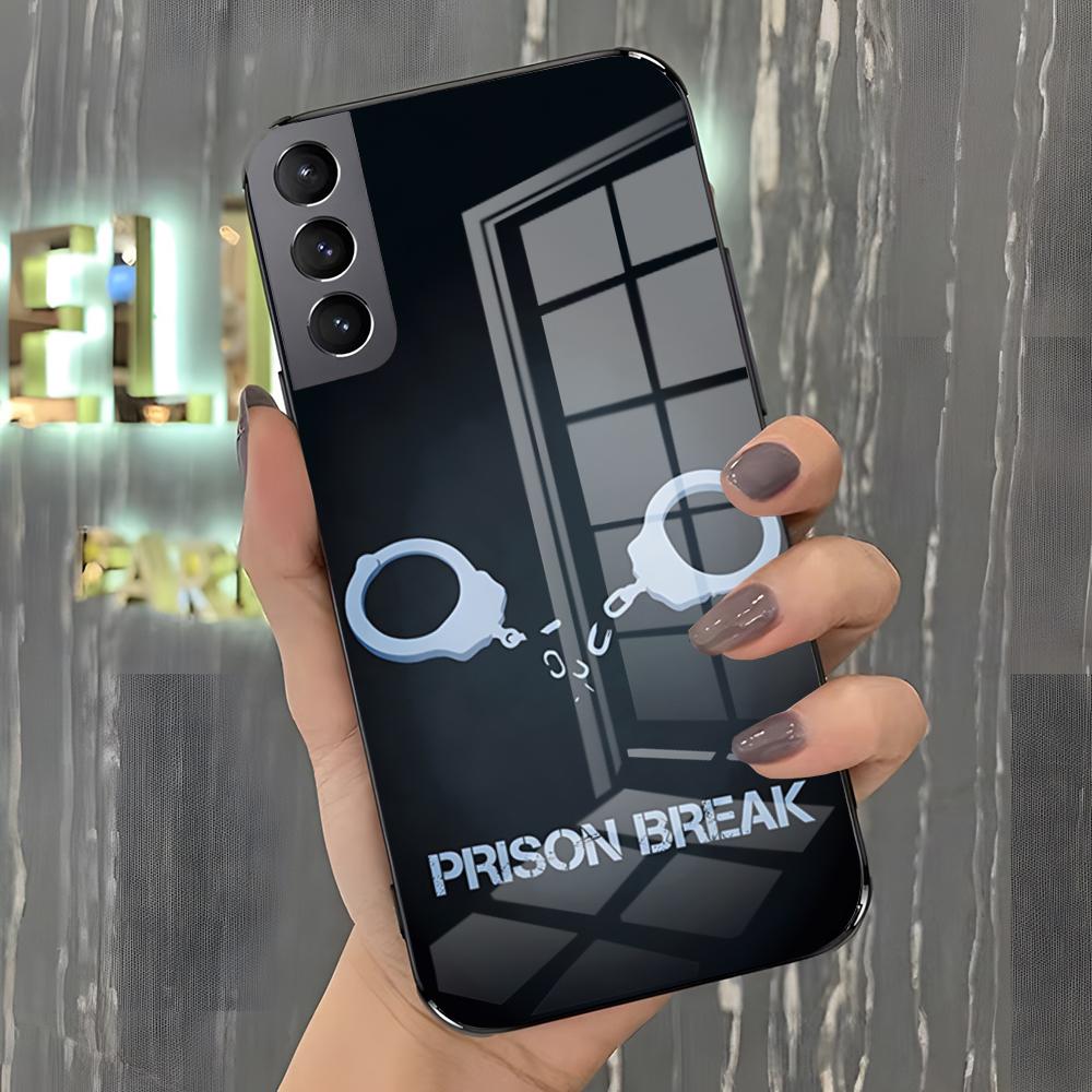 

TV P-Prison Break Phone Case For Samsung S26 S25 Plus S20 S20 Plus S22 Ultra S23 FE S21 Plus S21 Ultra Glass Cover Samsung S23 FE