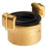Brass quick connector with 1" internal thread