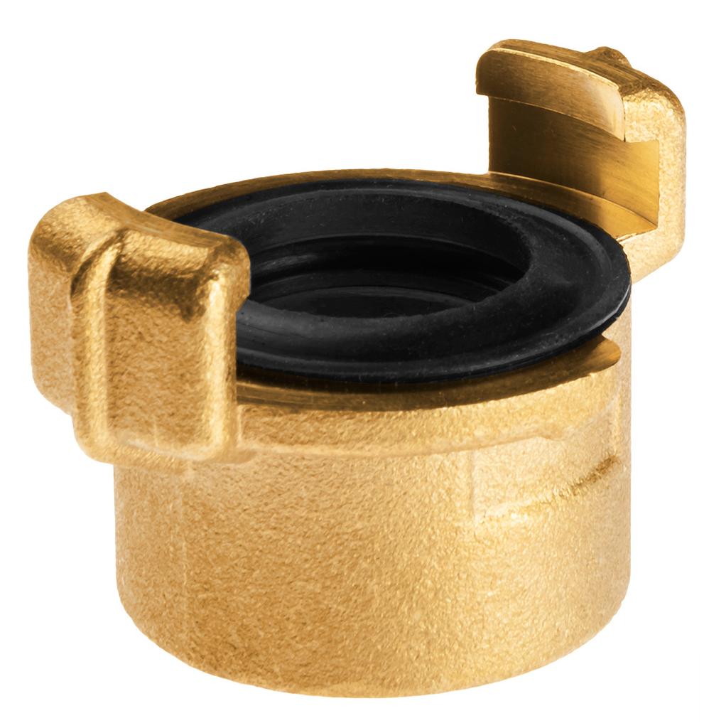 Brass quick connector with 1" internal thread