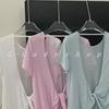 Bambus Mesh Pustende Yoga Bluse: Lettvektig, Hul Design, Stor Ryggløs Sportstopp