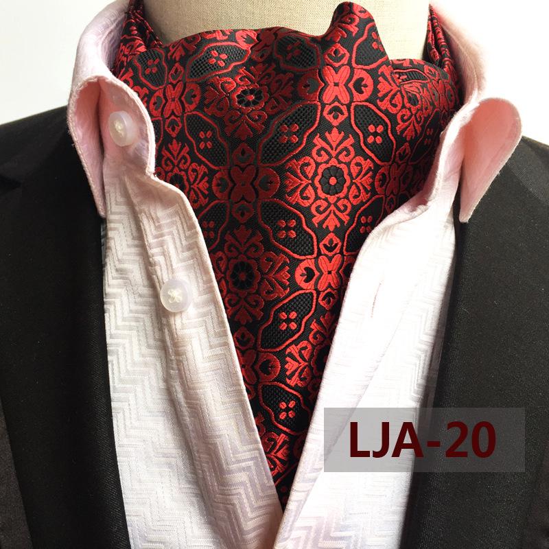 "Men's Paisley Polyester Jacquard Scarf - Gao Mouqiang Style for Trendy Business Attire"