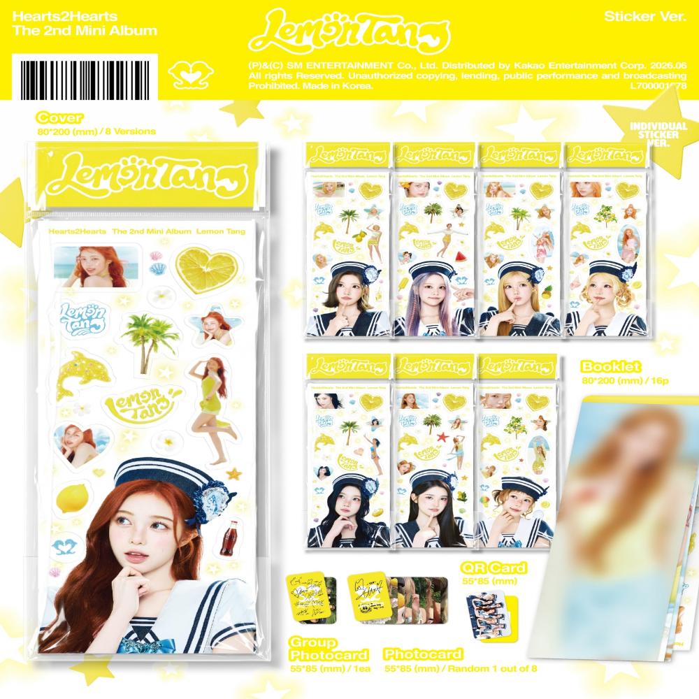 [Pre-order] Hearts2Hearts 2nd MINI Album [Lemon Tang] Version Select Official K-POP Album CD