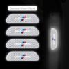 FA44Pcs Car Night Reflective Safety Warning Stickers For BMW X1 X2 X3 X5 X4 X6 X7 G30 G20 G32 G11 G12 F40 F30 F20 F10 F34 F07 F44