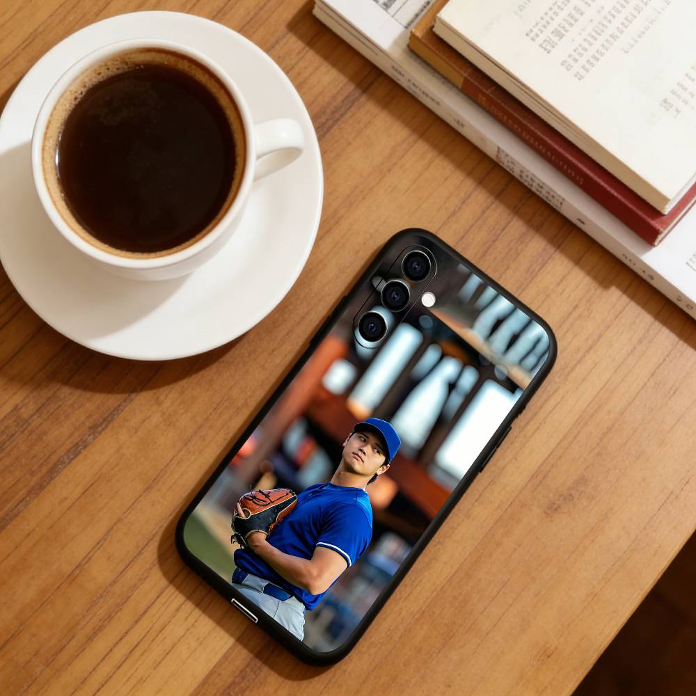 S-Shohei Ohtani Phone Case For Samsung Galaxy A73,A72,A71,A70,A53,A52,A51,Others Soft Black Cover