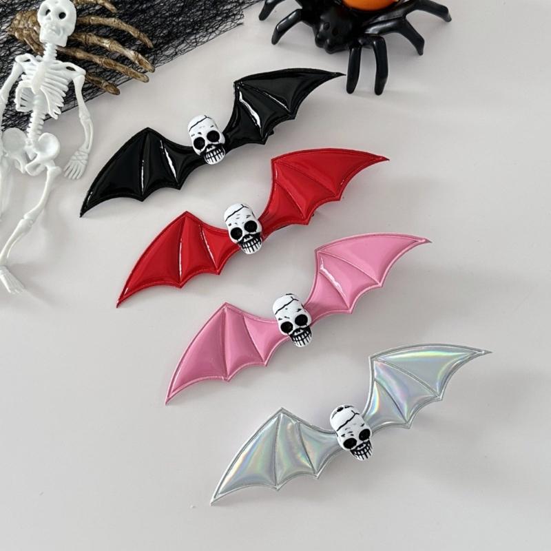 1PC Friendly Bat Shaped Hairpin For Gothic Fashion Dark Theme Parties Comfortable Costume Accessories