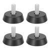 4 Pcs Furniture Leveler 10x22mm Thread Rubber Anti Slip Screw In Leveling Feet for Table Chair Sofa