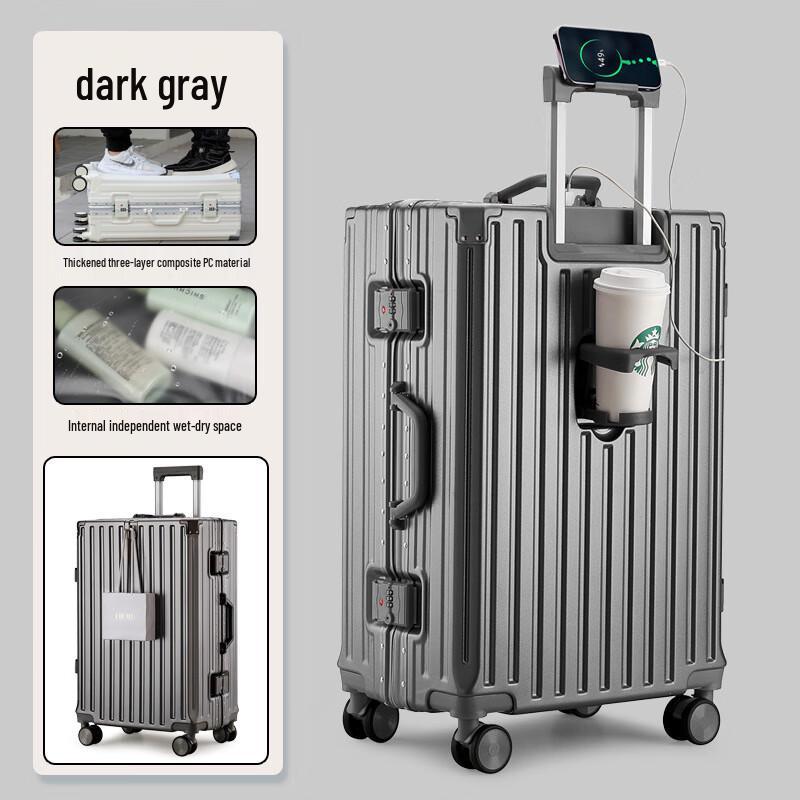 UOSU Aluminum Frame Luggage