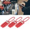 3PCS 6 Holes Tagout Hasps Electrical Insulation Lockout Hasp for Shutdown Maintenance 9mm Hole Diameter