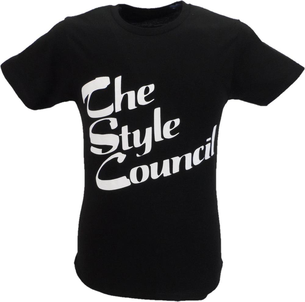 Unisexs The Style Council Black Stacked Logo Official T Shirt S