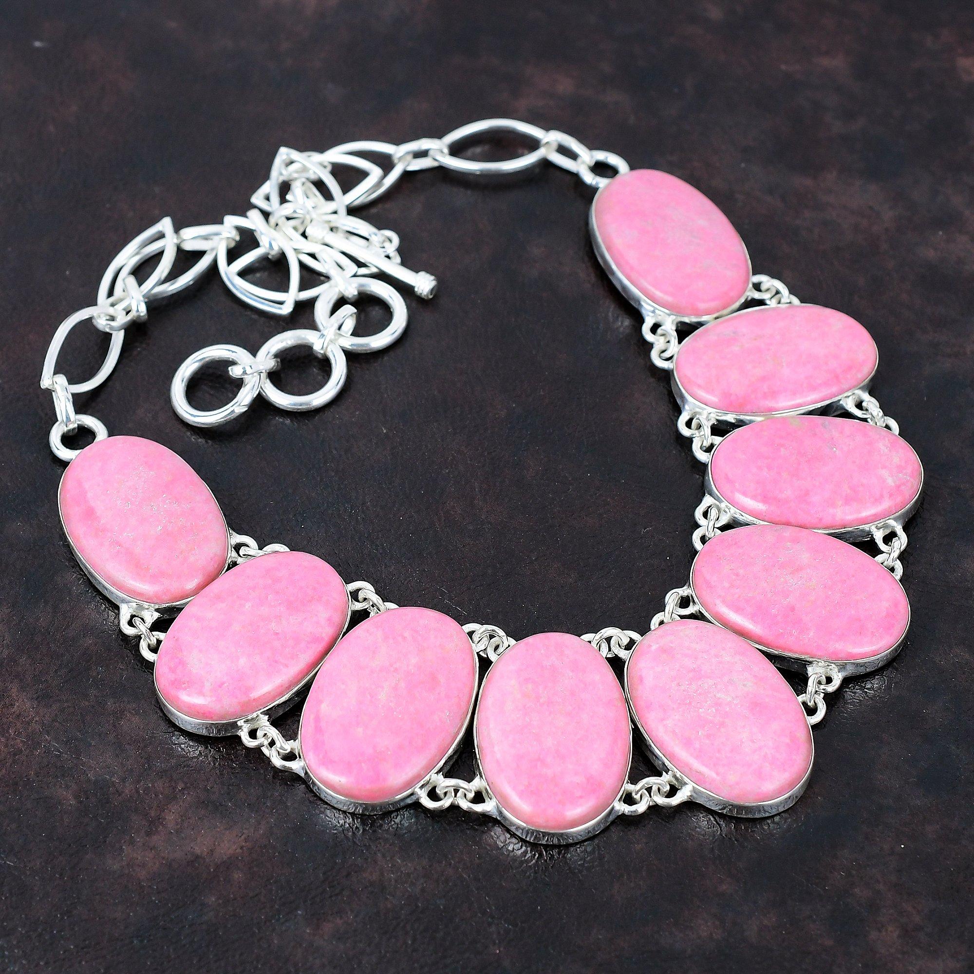 

Ожерелье из тулита, ожерелье из стерлингового серебра 925 пробы, регулируемое ожерелье-цепочка, ожерелье ручной работы, серебряные украшения, ожерелье из драгоценных камней, подарок на годовщину Adjustable