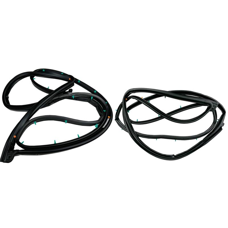 

A51K-Car Front Door Side Weatherstrip SET 82130-2V000 82140-2V000 For Hyundai Veloster 2012-2017(LH RH) чорний