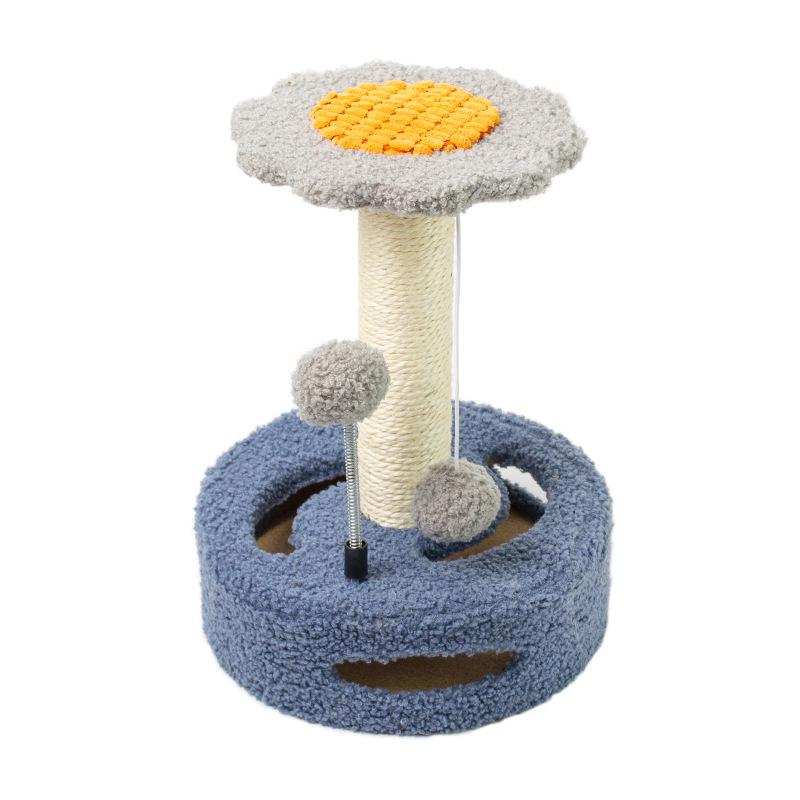 Small Cat Climbing Frame Creative Sunflower Sisal Scratching Post Toy for Kittens